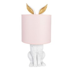 43cm Pink & White Rabbit Hare