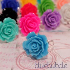 LARGE VINTAGE CARVED 22mm ROSE