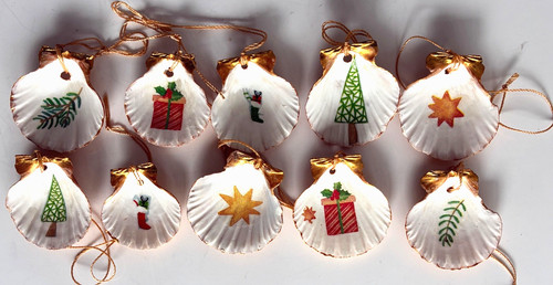 Christmas tree seashell - 10,