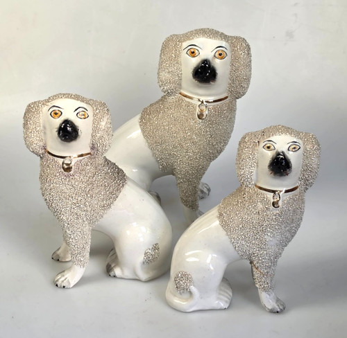 Antique trio staffordshire - of,