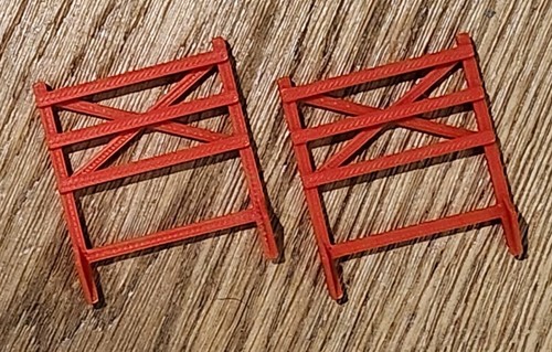 Pair traditional red dinky - pair,