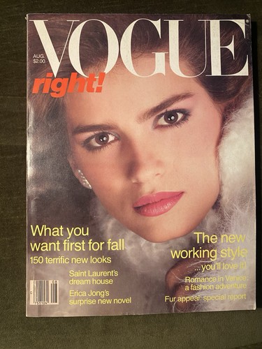 Vintage vogue august 1980 gia - vintage,