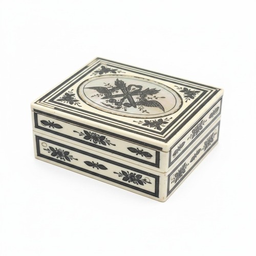 Beautiful fly box bone - box, +