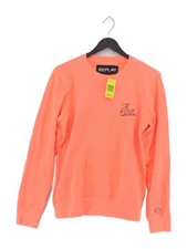 Replay Men's Hoodie S Orange