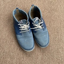 Volta instant classic canvas and leather sneakers blue men’s size 40 US Size 7