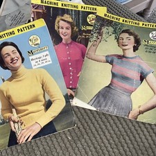 3 Vintage Marriner  knitting