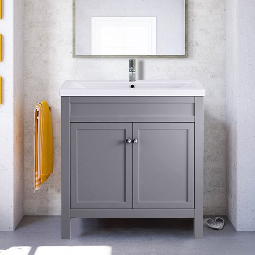 Bathroom grey vanity sink - grey,