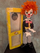 Pelham Puppet Vintage Bimbo The Clown SL 1960s - With Box RARE Marionette
