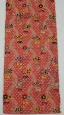 Vintage French Floral Silk Woven Panel 100x46cms