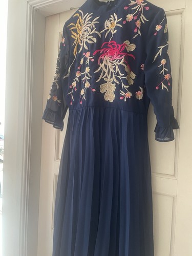 Asos size navy embroidered - asos,