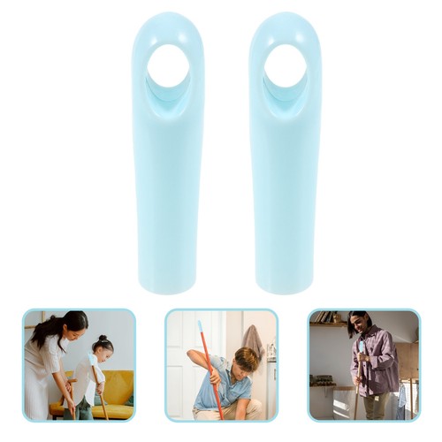 Reusable blue plastic broom - reusable,