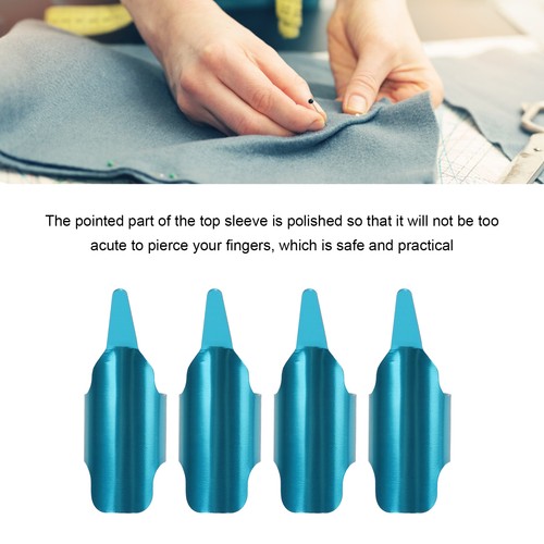 4pcs metal sewing thimbles - metal,