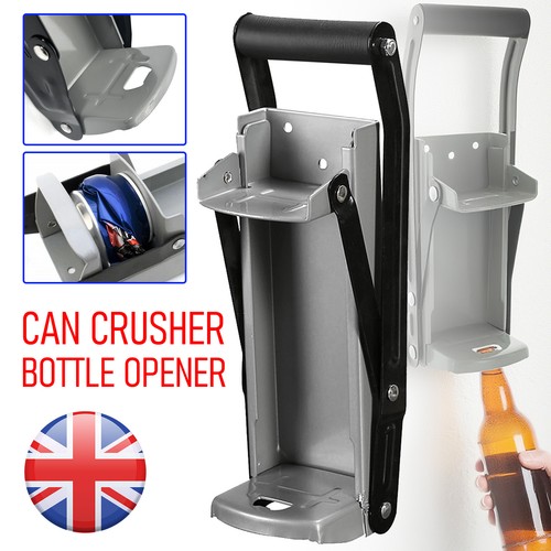 Can crusher wall - can, mounted