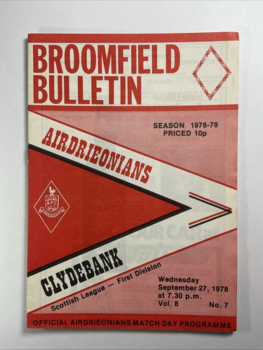 Airdrieonians clydebank - v,