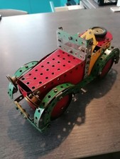 MECCANO CLASSIC CAR , Vintage scratch built MG Style approx 12" model