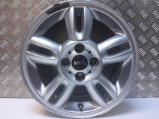 MINI R56 R57 15" Silver 5 Star Twin Spoke 118 Alloy Wheel Rim 5.5J ET45 6791930