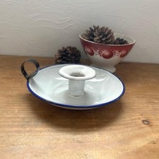 Vintage Enamel Candle Holder