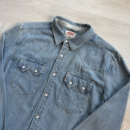 Levis denim shirt mens large - shirt,