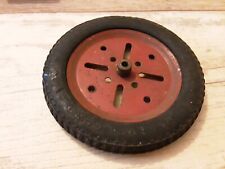 Meccano #142b DUNLOP CORD 1927 tyre on 3" pulley hardened Coarse Tread