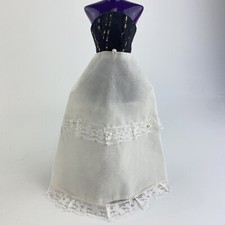 Sindy Barbie Tressy Vintage Doll clothes Black White Dress Action Girl Daisy