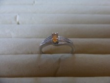 UNUSUAL FIRE OPAL SOLITAIRE