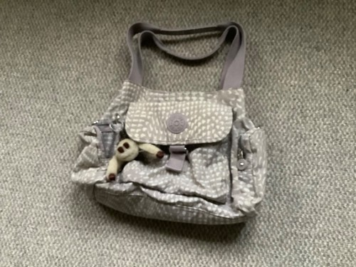 Beige patterned kipling bag - beige,