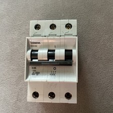 Siemens 5SX43 Triple Pole MCB C25