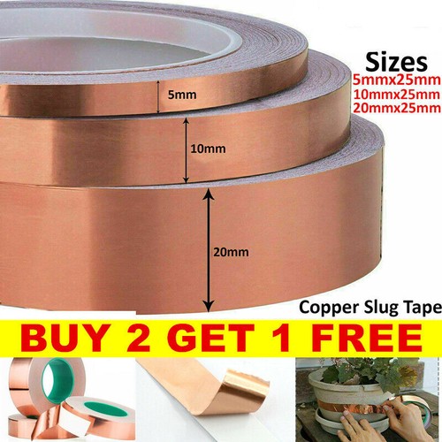 Copper tape 20mm - 20mm, adhesive