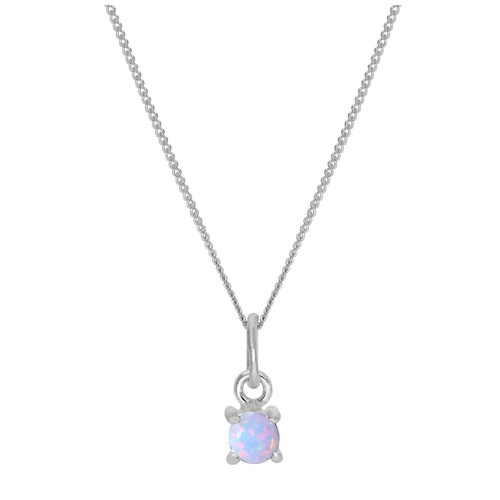 Sterling silver opal october - sterling,