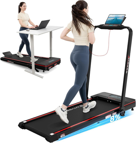 Incline folding treadmill - 8%,