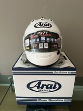 Arai RX-7V Racing FIM Homologated Diamond White Large Original Box & Bag. Evo