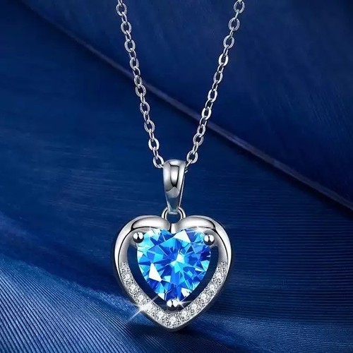 Heart crystal pendant 925 - heart,