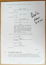 ORIGINAL AUTOGRAPHED BLUE LIGHTS SCRIPT PAGE DECLAN LAWN Writer