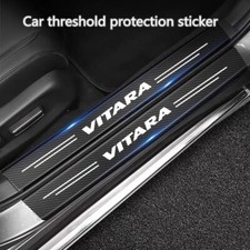 Suzuki Vitara door sill car sticker scuff protector anti plate carbon fiber