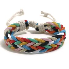 Unisex Braided Rope Bracelet Men's Women's Woven Bangle Wristband Jewelry Gift