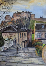 Edinburgh Castle From The