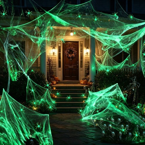 Halloween stretchy web glowing - stretchy,