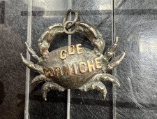 SILVER CRAB COMPASS CHARM OR