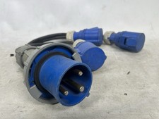 PCE 63A single phase splitter cable Y cord 63 to 3 x 32a 1p