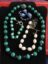 Joblot Vintage/antique Glass Beaded Jewellery Art Glass Wear Gift Repurpose