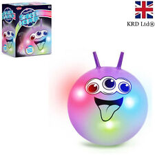 60cm Flashing Space Hopper LED Bounce Jump Ball Kids Toy Space Outdoor Xmas Gift