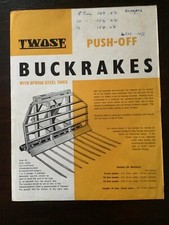TWOSE PUSH-OFF BUCKRAKES