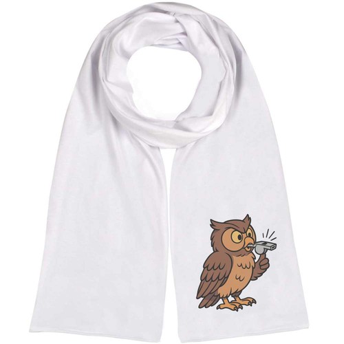Cute owl blowing whistle - owl,
