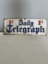 Daily Telegraph Vintage Enamel