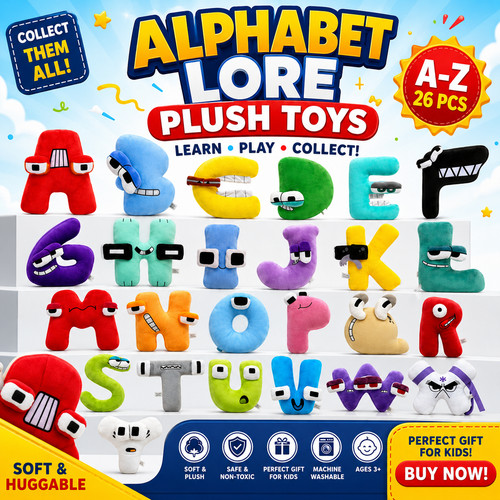 Alphabet lore number plush toy - number,
