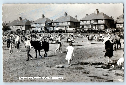 Postcard west kirby sands - postcard,