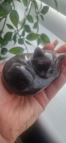 Obsidian with silver flash - obsidian,