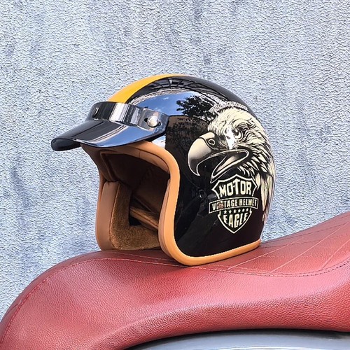 Open face motorcycle - 3/4,