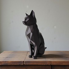 Low Poly Cat Sculpture | 20cm