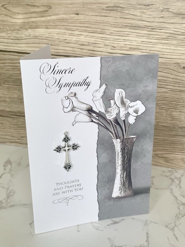 Sincere sympathy card - 3d,